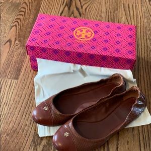 Tory Burch flats- York Ballet - Glsy Snakeprint
